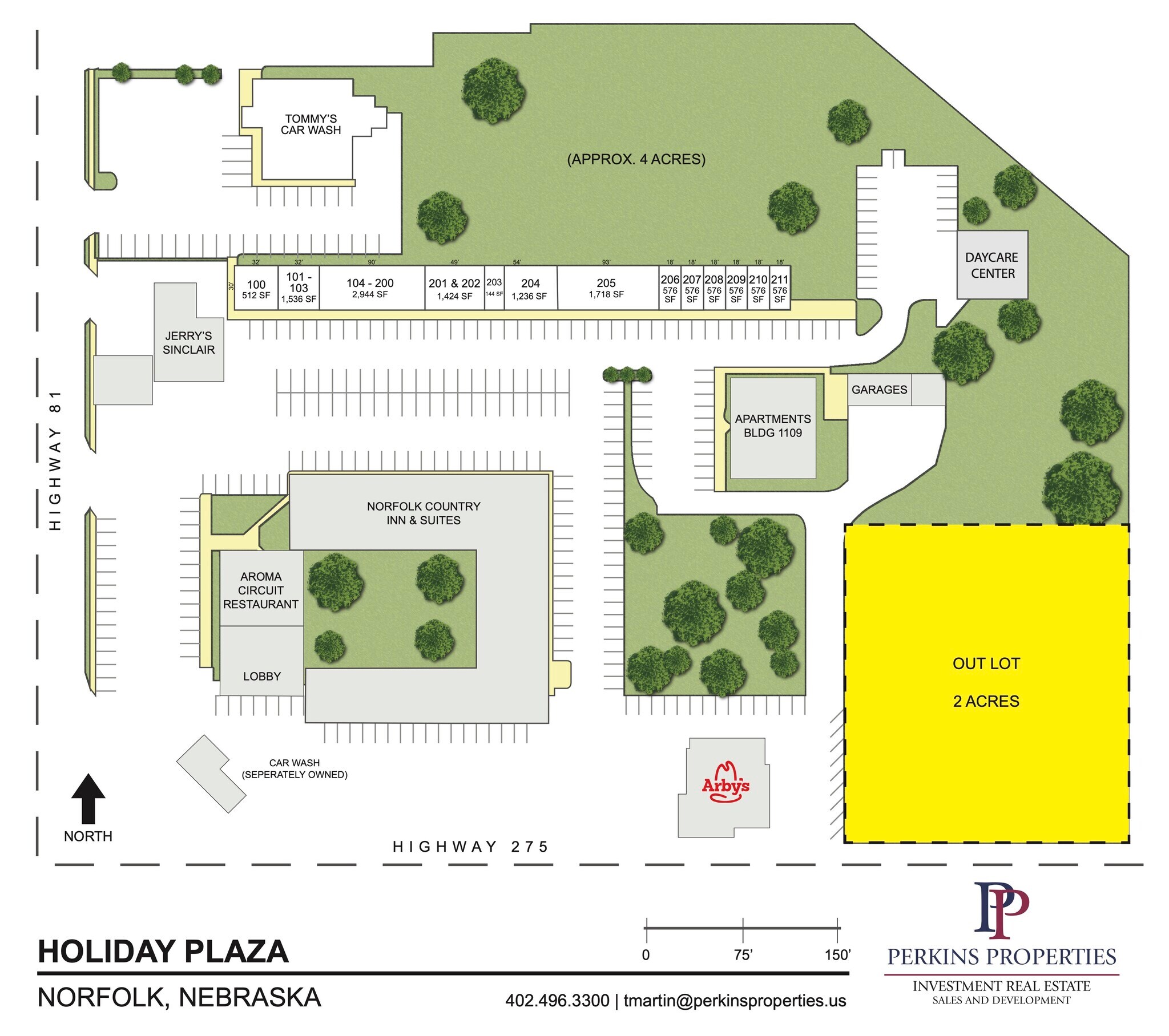 1200 W Omaha Ave, Norfolk, NE à louer Plan de site- Image 1 de 3