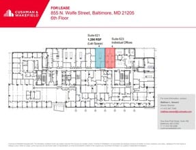 855 N Wolfe St, Baltimore, MD for lease Floor Plan- Image 1 of 1