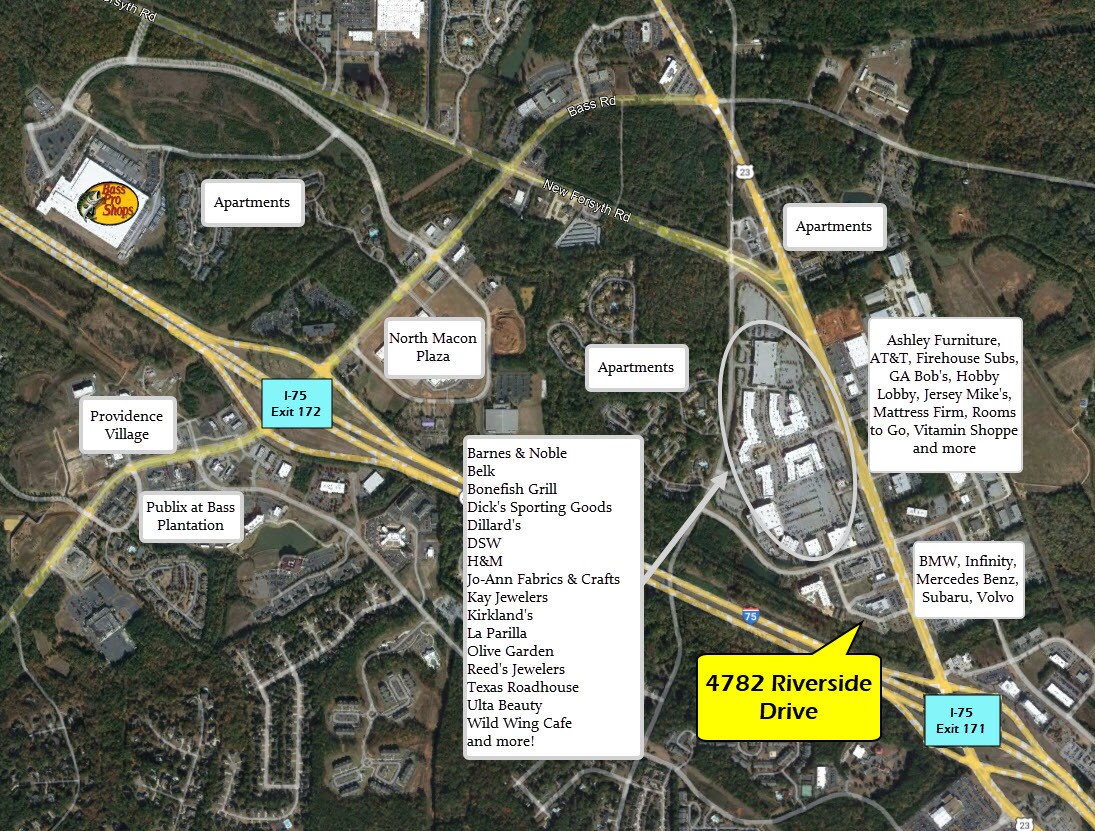 4782 Riverside Drive, Macon-Bibb, GA à vendre Photo du bâtiment- Image 1 de 3