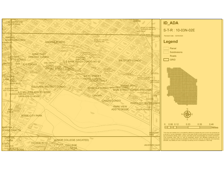 140 W Main St, Boise, ID à vendre - Plan cadastral - Image 3 de 3