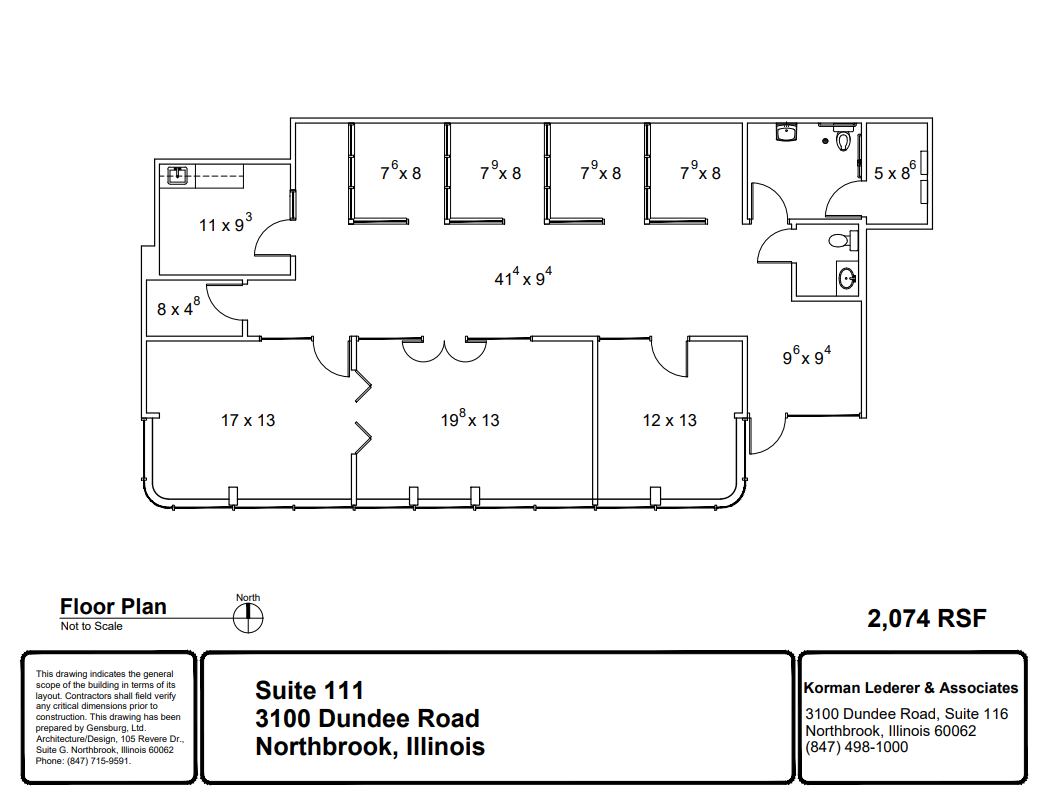 3100 Dundee Rd, Northbrook, IL for lease Floor Plan- Image 1 of 1