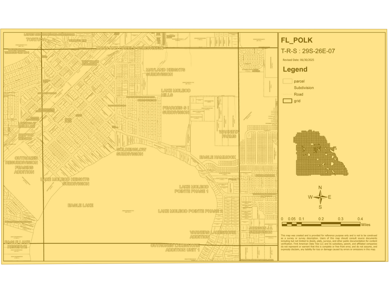 217-223 N 5th St, Eagle Lake, FL à vendre - Plan cadastral - Image 2 de 2