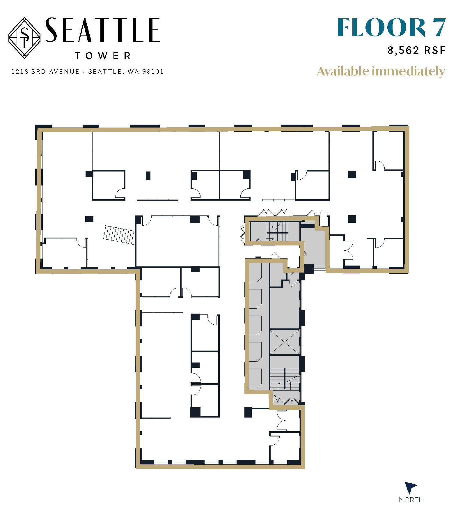 1218 3rd Ave, Seattle, WA for lease Floor Plan- Image 1 of 1