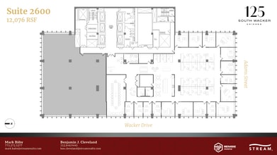 125 S Wacker Dr, Chicago, IL à louer Plan d’étage- Image 1 de 1
