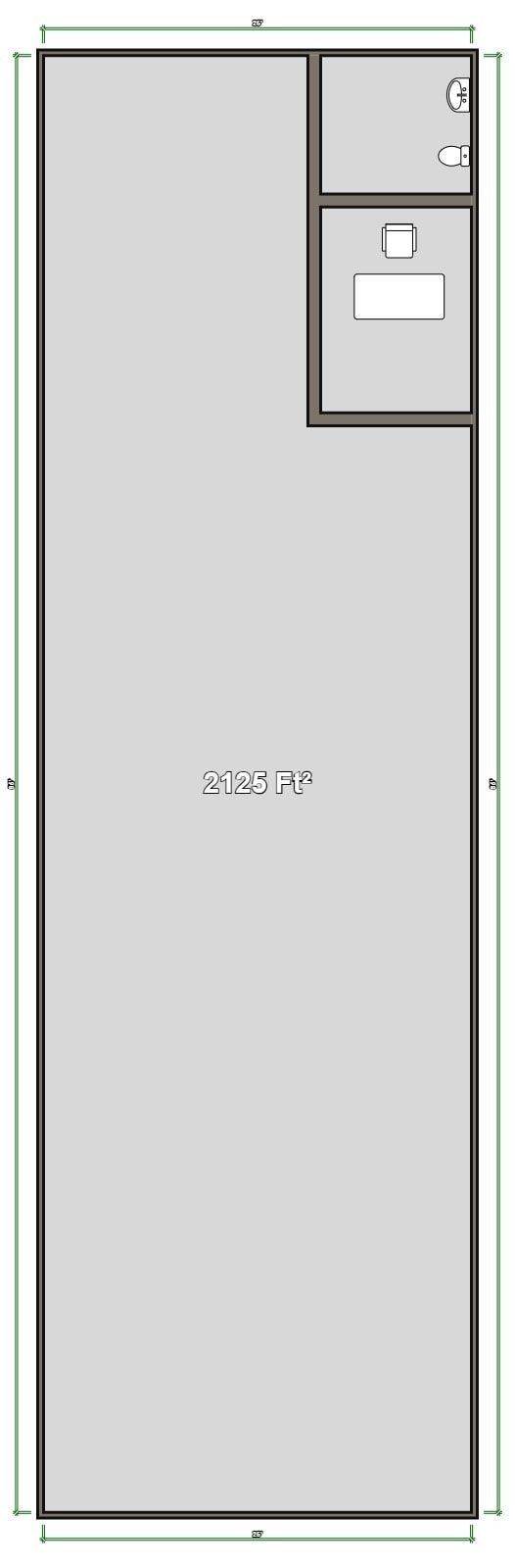 7402 & 7406 Mansfield Hwy, Kennedale, TX à louer Plan d’étage- Image 1 de 1