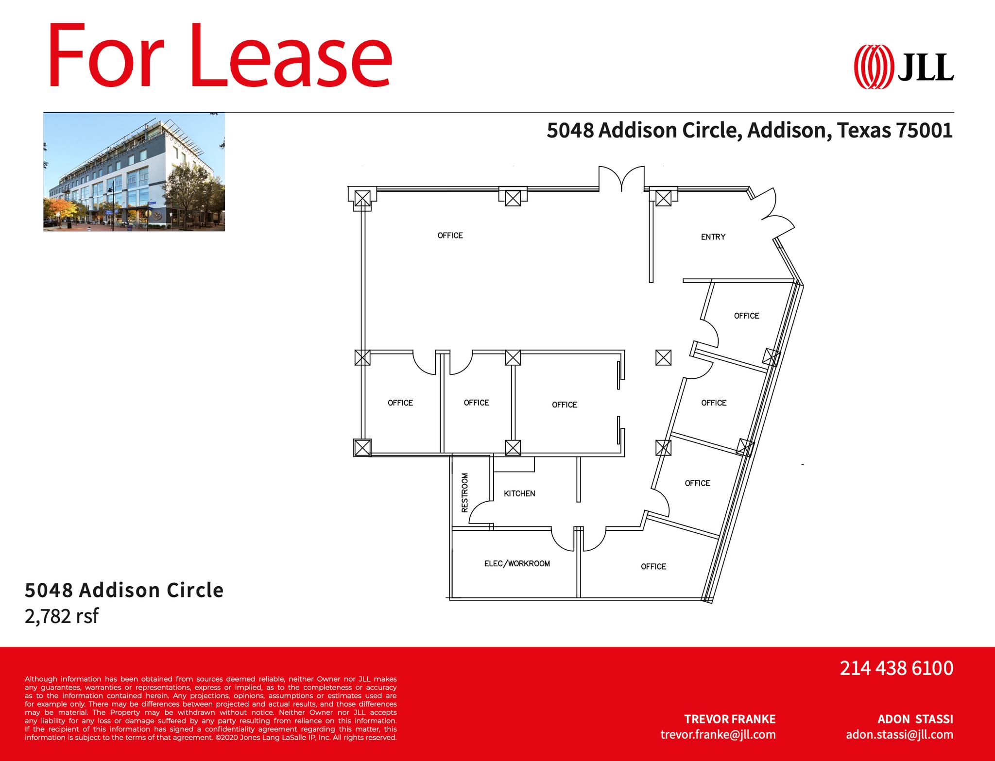 5040 Addison Cir, Addison, TX à louer Plan d’étage- Image 1 de 2