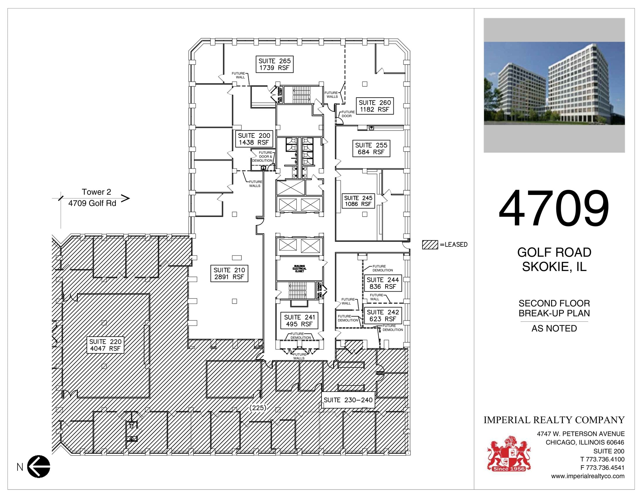 4709-4711 Golf Rd, Skokie, IL à louer Plan de site- Image 1 de 1