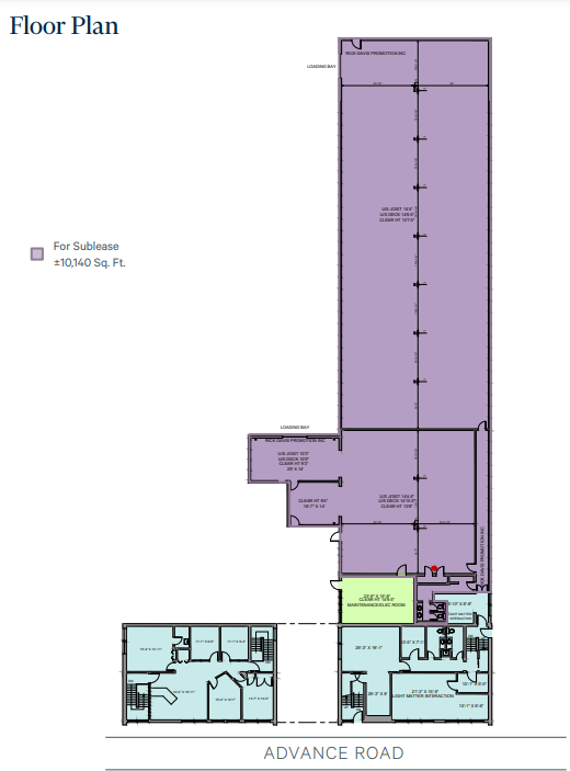 95 Advance Rd, Toronto, ON for lease Floor Plan- Image 1 of 1