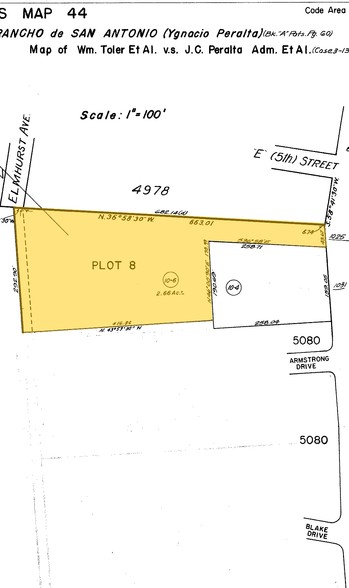 1025 98th Ave, Oakland, CA à vendre - Plan cadastral - Image 3 de 3