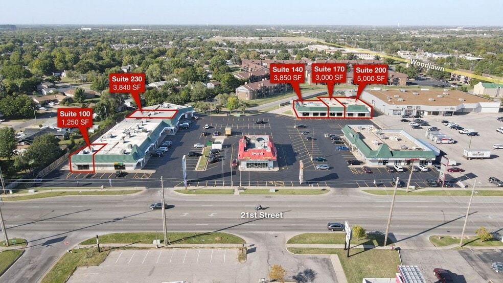 6100-6160 E 21st St, Wichita, KS à louer - Photo du bâtiment - Image 2 de 5