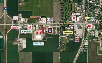 7101 S Rittenhouse Dr, Pontiac, IL - Aérien  Vue de la carte