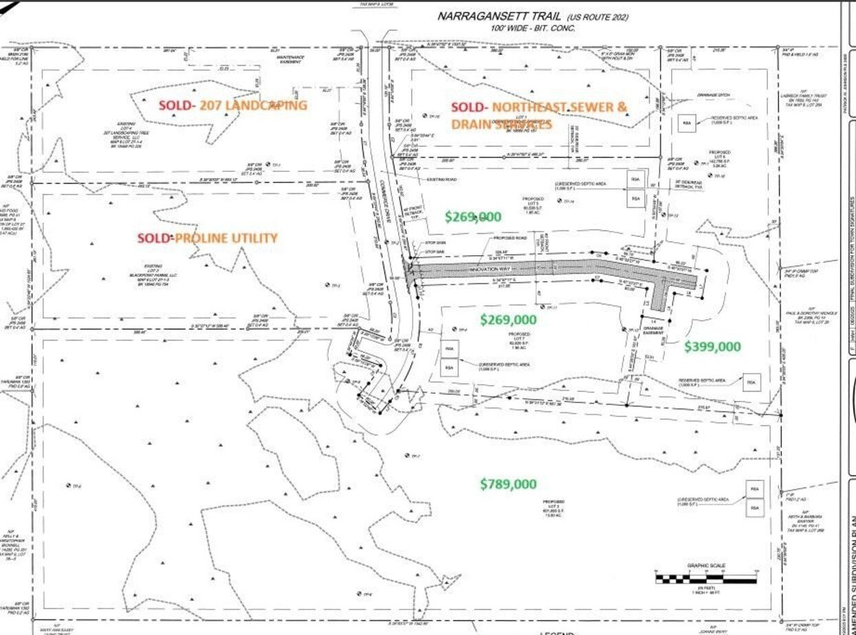Lot 5 Innovation Way, Buxton, ME à vendre Plan de site- Image 1 de 8