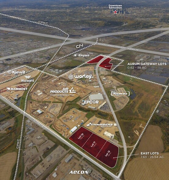 12704 NE 17 St NE, Edmonton, AB à vendre - Aérien - Image 3 de 21