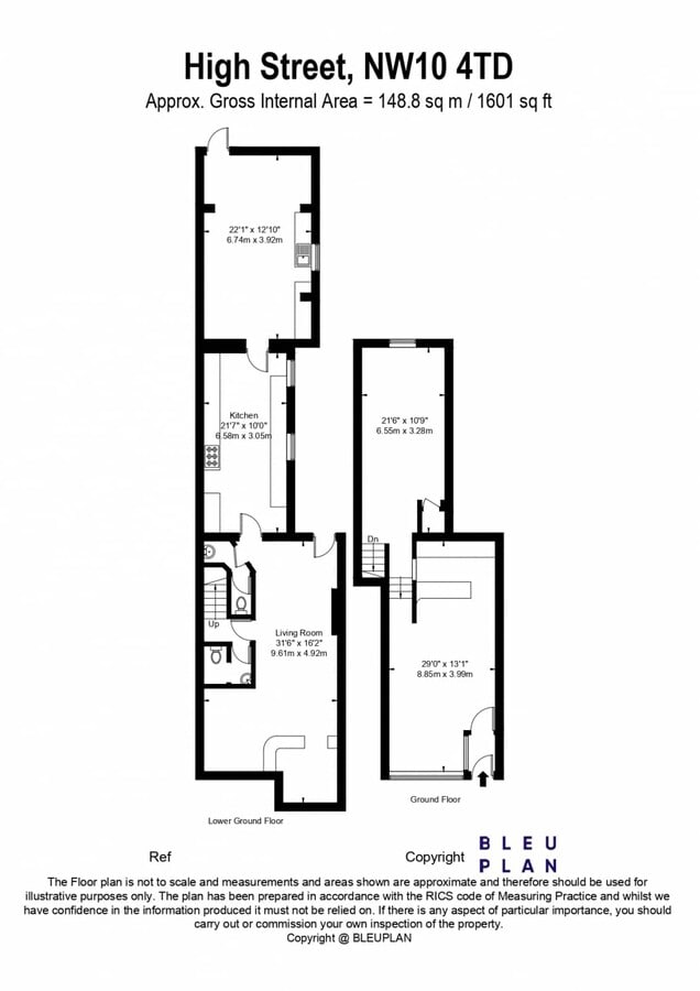 58-61A Crawford St, Londres, LND W1H 4JT - Unité 58 A - - Plan d’étage - Image 1 of 18