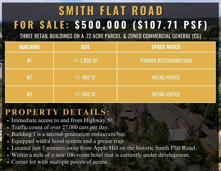 2080 Smith Flat Rd, Placerville, CA à vendre - Photo du bâtiment - Image 2 de 44