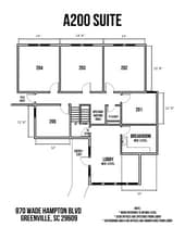 870 Wade Hampton Blvd, Greenville, SC à louer Plan d’étage- Image 2 de 9