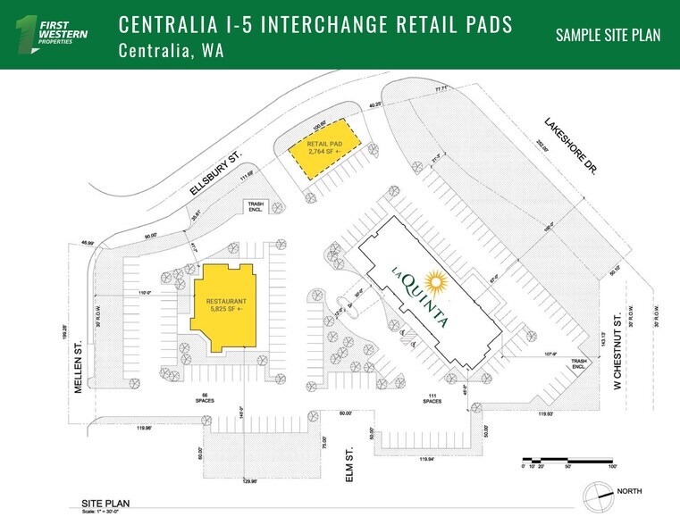 1225 Mellen St, Centralia, WA à louer - Plan de site - Image 2 de 2