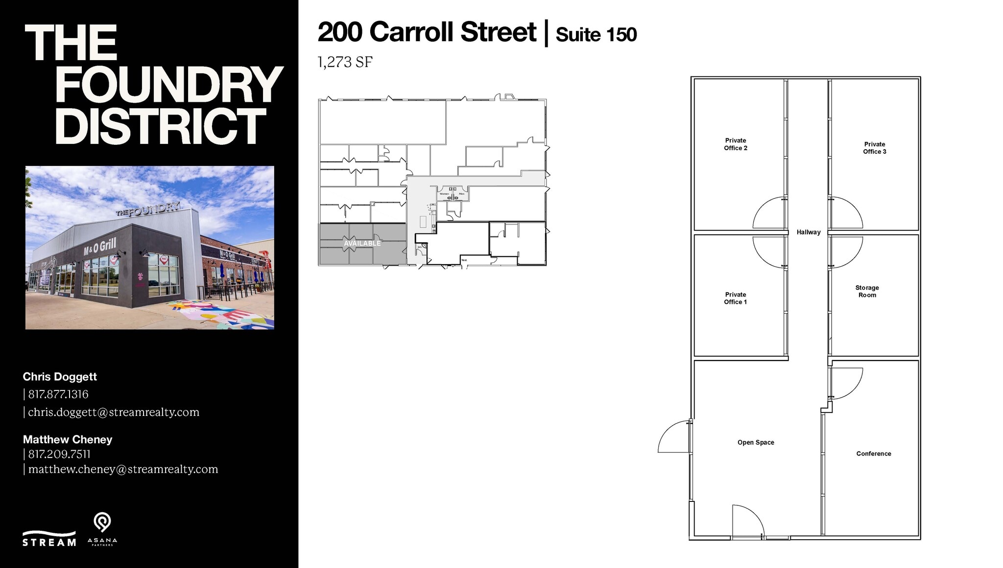 200 Carroll St, Fort Worth, TX à louer Plan d  tage- Image 1 de 1