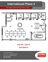 1580 Sawgrass Corporate Pky, Sunrise, FL for lease Floor Plan- Image 1 of 3