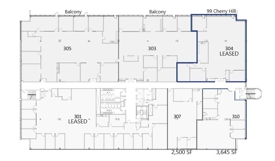 99 Cherry Hill Rd, Parsippany, NJ for lease Floor Plan- Image 1 of 1