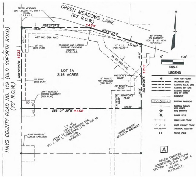 Old Goforth Road, Buda, TX à vendre - Plan cadastral - Image 2 de 2