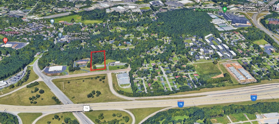 1345 Hickory Valley Rd, Chattanooga, TN à vendre - Aérien - Image 2 de 5