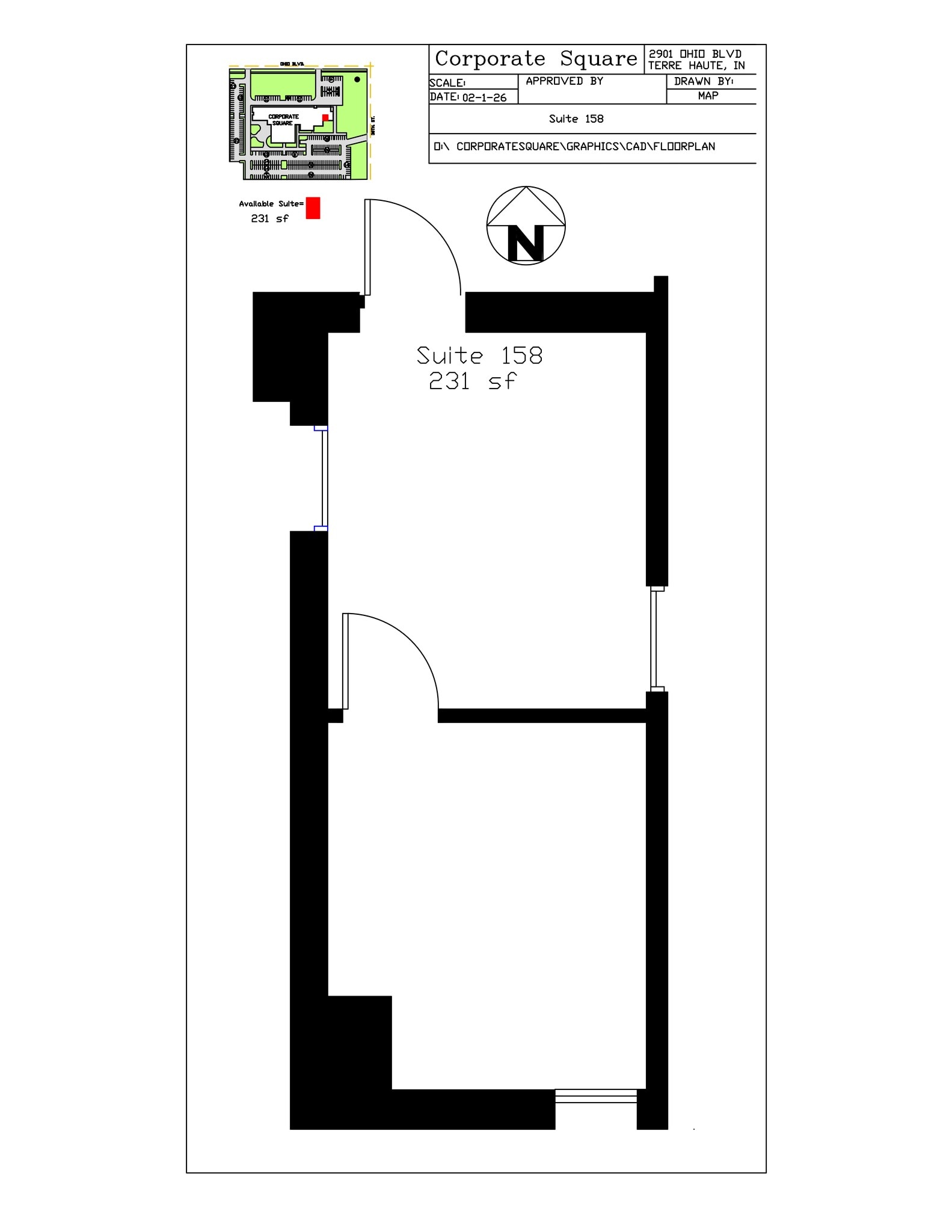 2901 Ohio Blvd, Terre Haute, IN à louer Plan de site- Image 1 de 1