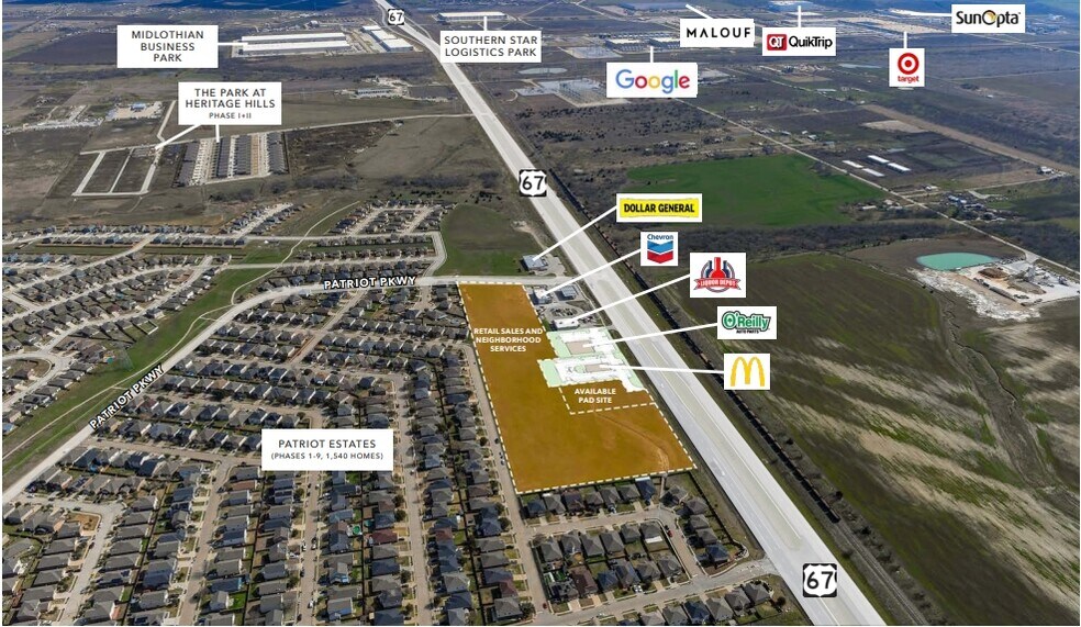 442 E Highway 67, Venus, TX à vendre - Photo du bâtiment - Image 1 de 3