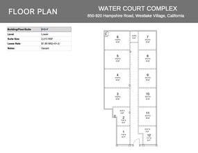 850 Hampshire Rd, Westlake Village, CA for lease Floor Plan- Image 1 of 2