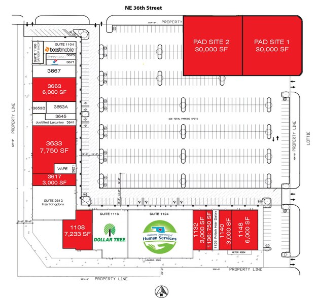 1104-1148 NE 36th St, Oklahoma City, OK for lease - Site Plan - Image 2 of 2