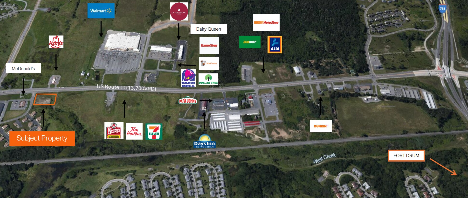 US RTE 11, Calcium, NY for sale Primary Photo- Image 1 of 3