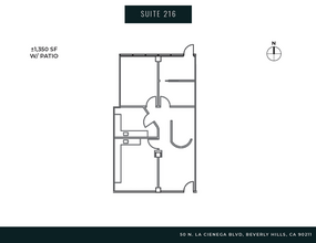 50 N La Cienega Blvd, Beverly Hills, CA à louer Plan d’étage- Image 1 de 7