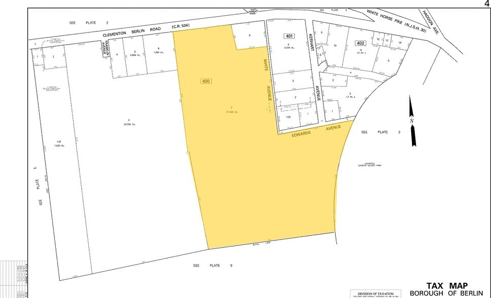 41 Clementon Rd, Berlin, NJ à louer - Plan cadastral - Image 2 de 8