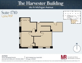 180 N Michigan Ave, Chicago, IL à louer Plan d’étage- Image 1 de 6
