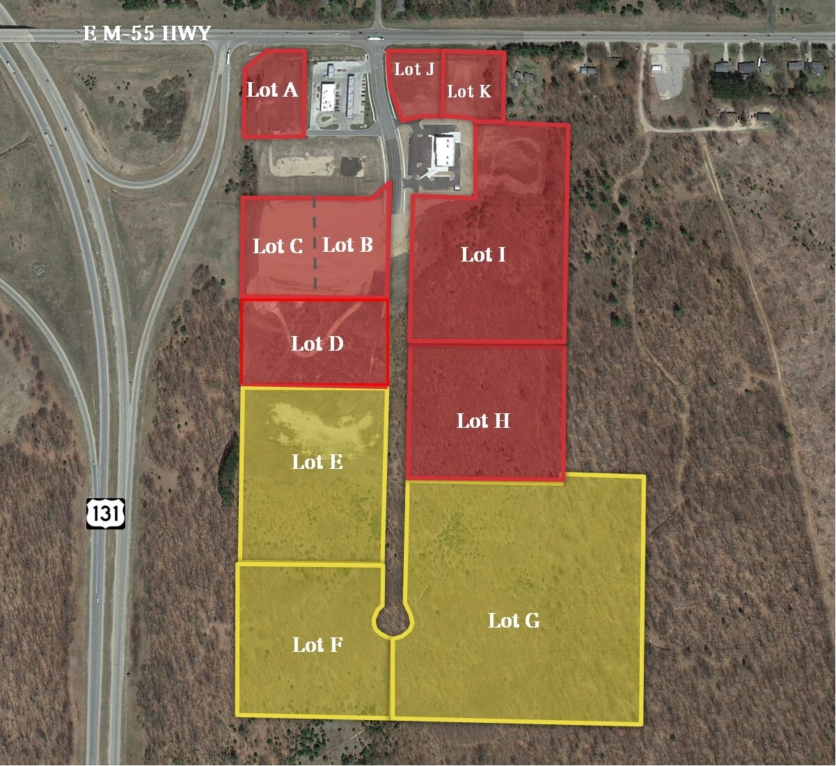 US-131 and M-55, Cadillac, MI for sale Building Photo- Image 1 of 7