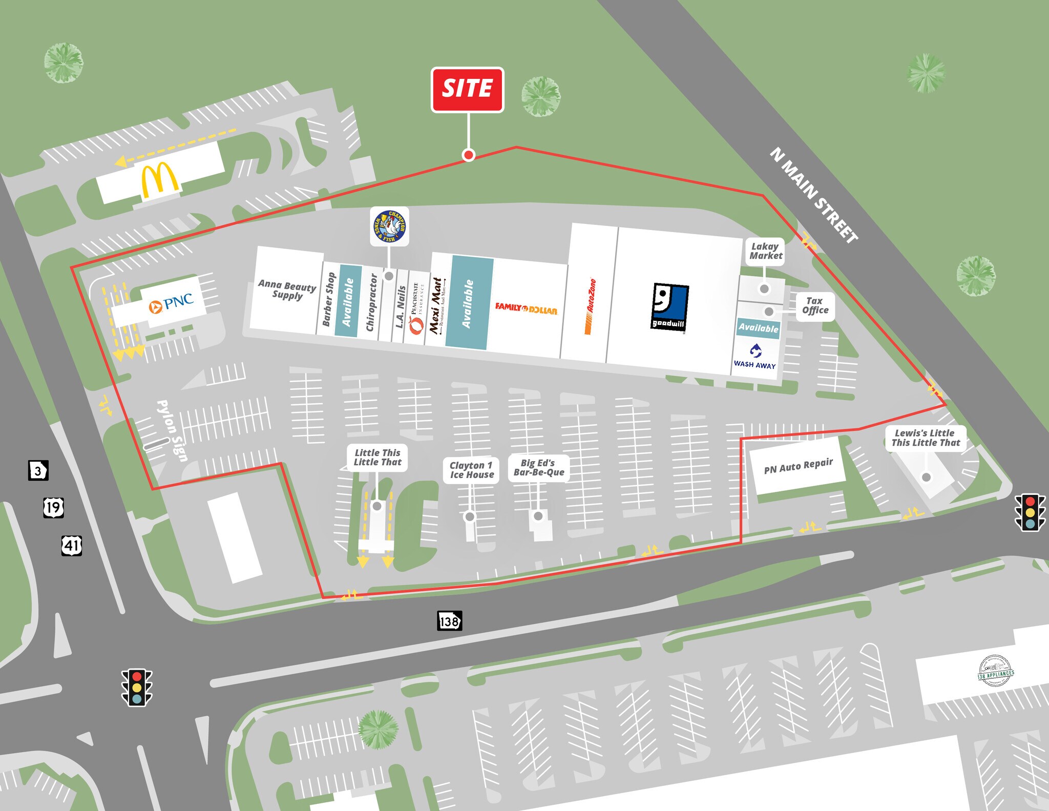 830-864 Southway Dr, Jonesboro, GA for lease Primary Photo- Image 1 of 15