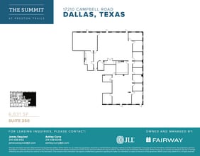 17101 Preston Rd, Dallas, TX à louer Plan d’étage- Image 1 de 1