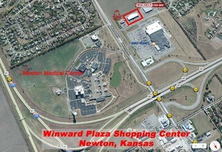 511 Windward Dr, Newton, KS - AERIAL  map view