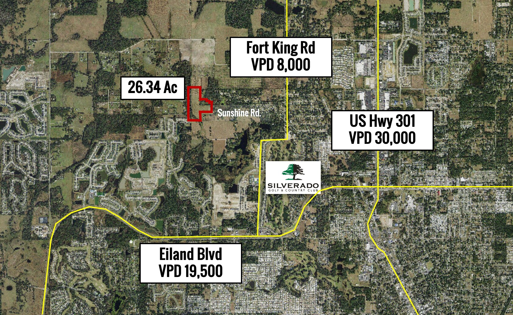 36110 Sunshine Rd, Zephyrhills, FL à vendre Aérien- Image 1 de 1