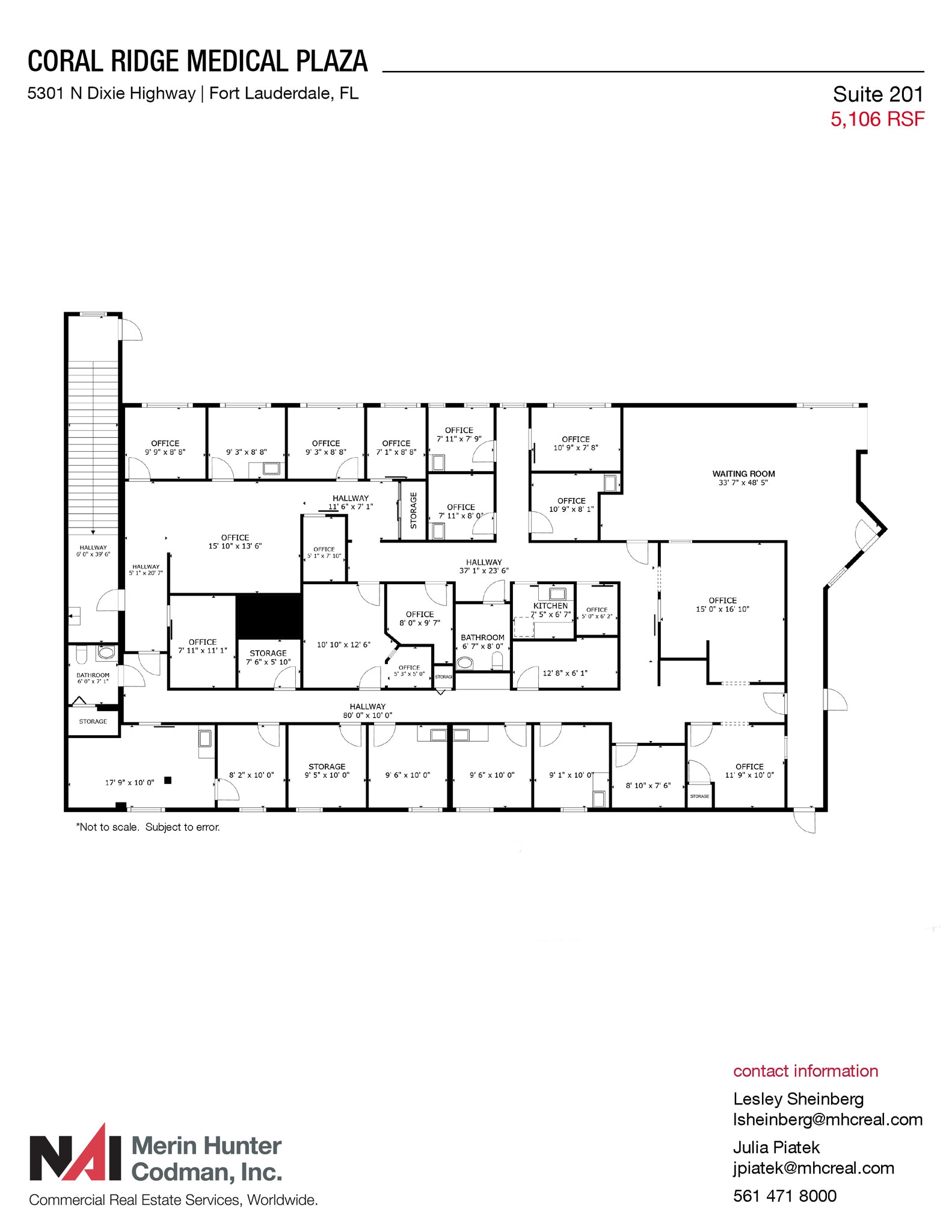 5301 N Dixie Hwy, Fort Lauderdale, FL à louer Plan d’étage- Image 1 de 1