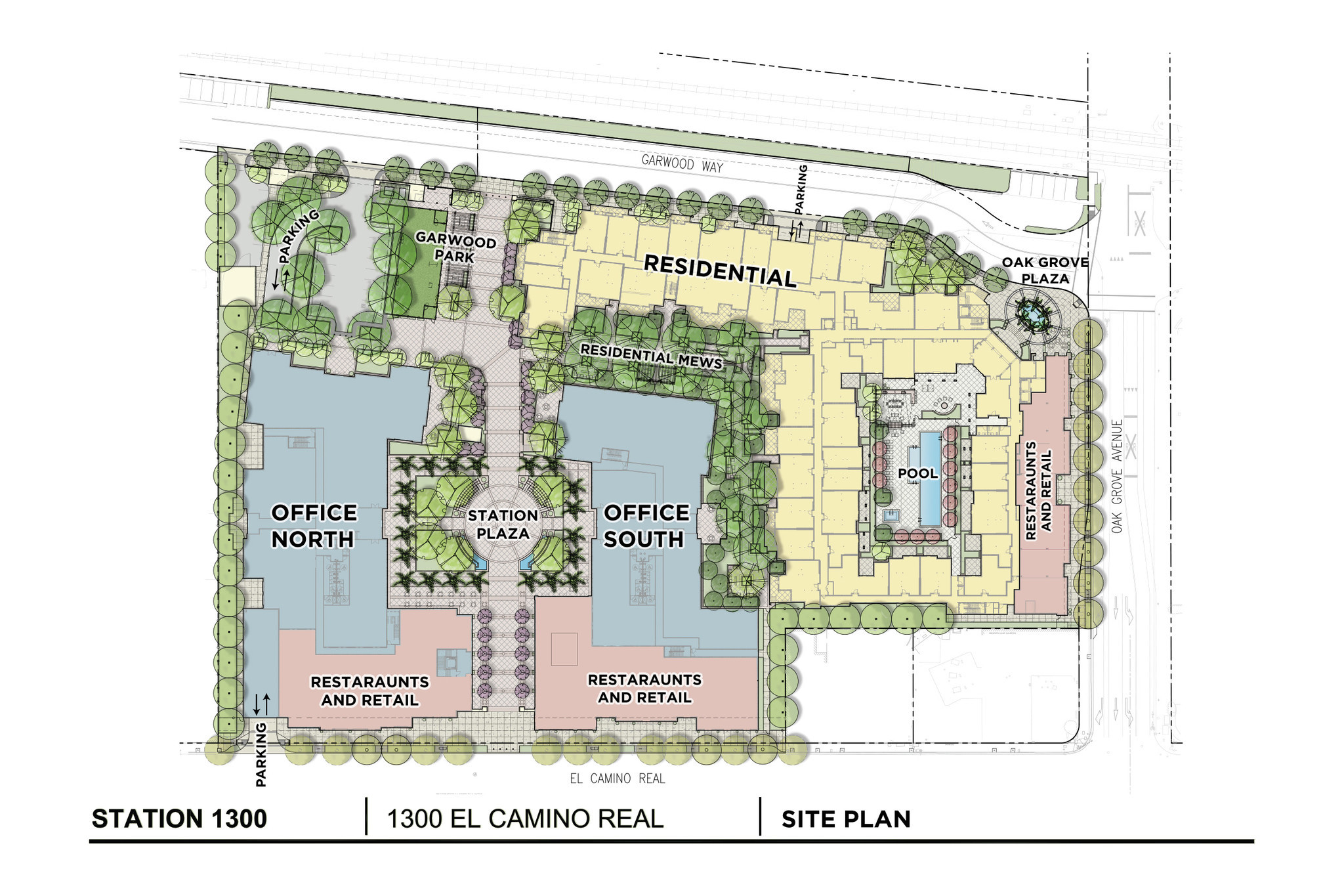 1300 El Camino Real, Menlo Park, CA à vendre Plan de site- Image 1 de 1