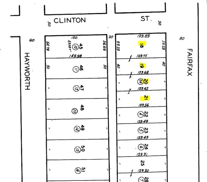 543 N Fairfax Ave, Los Angeles, CA à vendre - Plan cadastral - Image 3 de 10