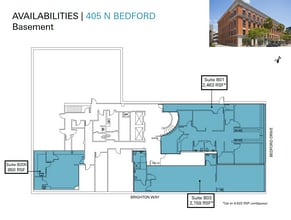 405 N Bedford Dr, Beverly Hills, CA à louer Plan d’étage- Image 1 de 1