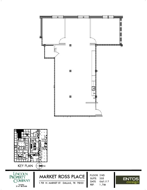 1701 N Market St, Dallas, TX à louer Plan d’étage- Image 1 de 1