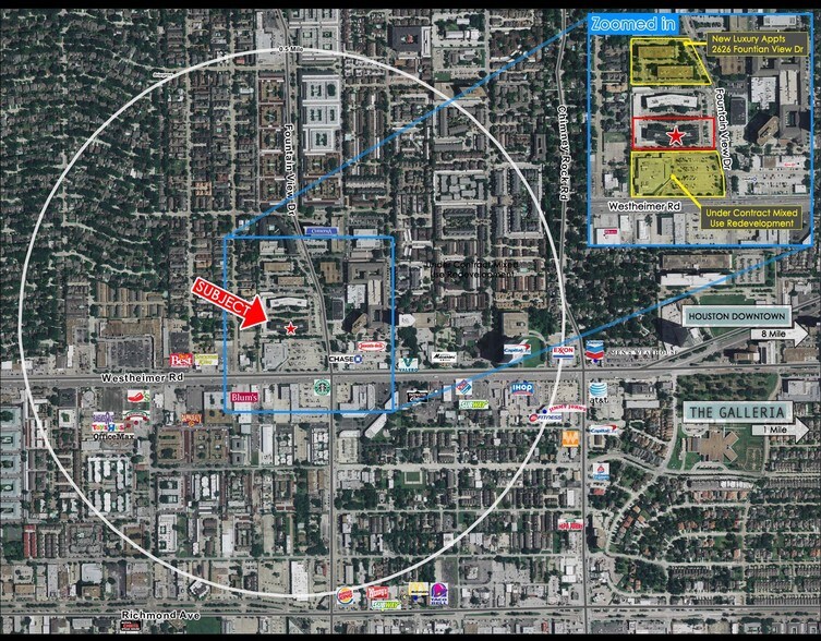 2640 Fountain View Dr, Houston, TX à louer - Aérien - Image 3 de 8