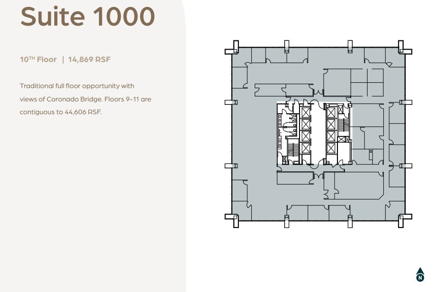 600 B St, San Diego, CA for lease Floor Plan- Image 1 of 1