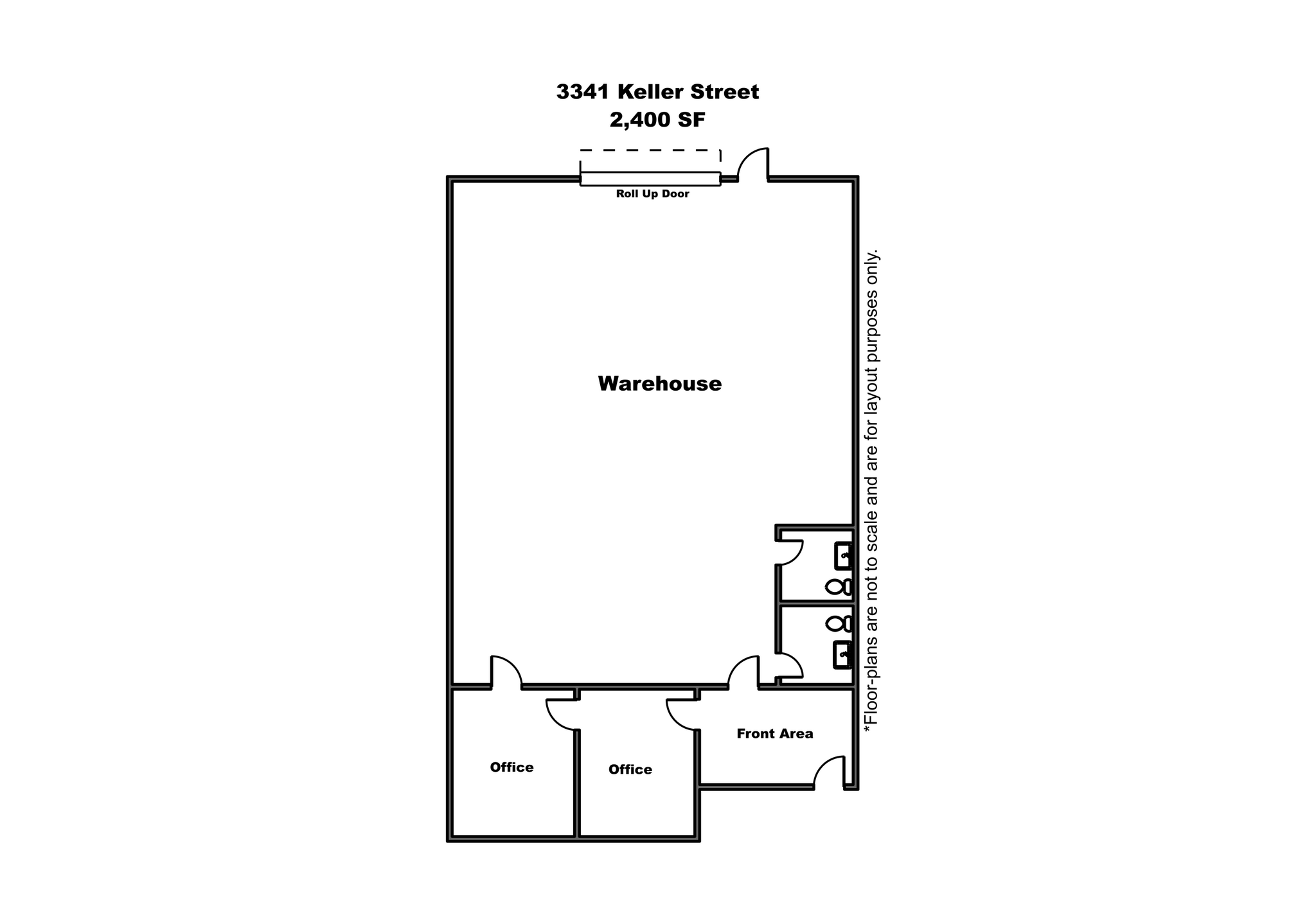 3301-3345 Keller St, Santa Clara, CA for lease Floor Plan- Image 1 of 4