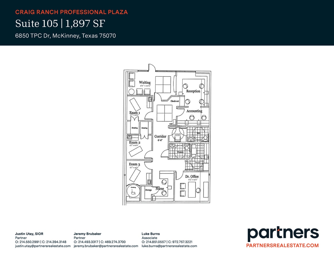 6850 TPC Dr, McKinney, TX 75070 - Unit 105 - - Floor Plan - Image 1 of 1
