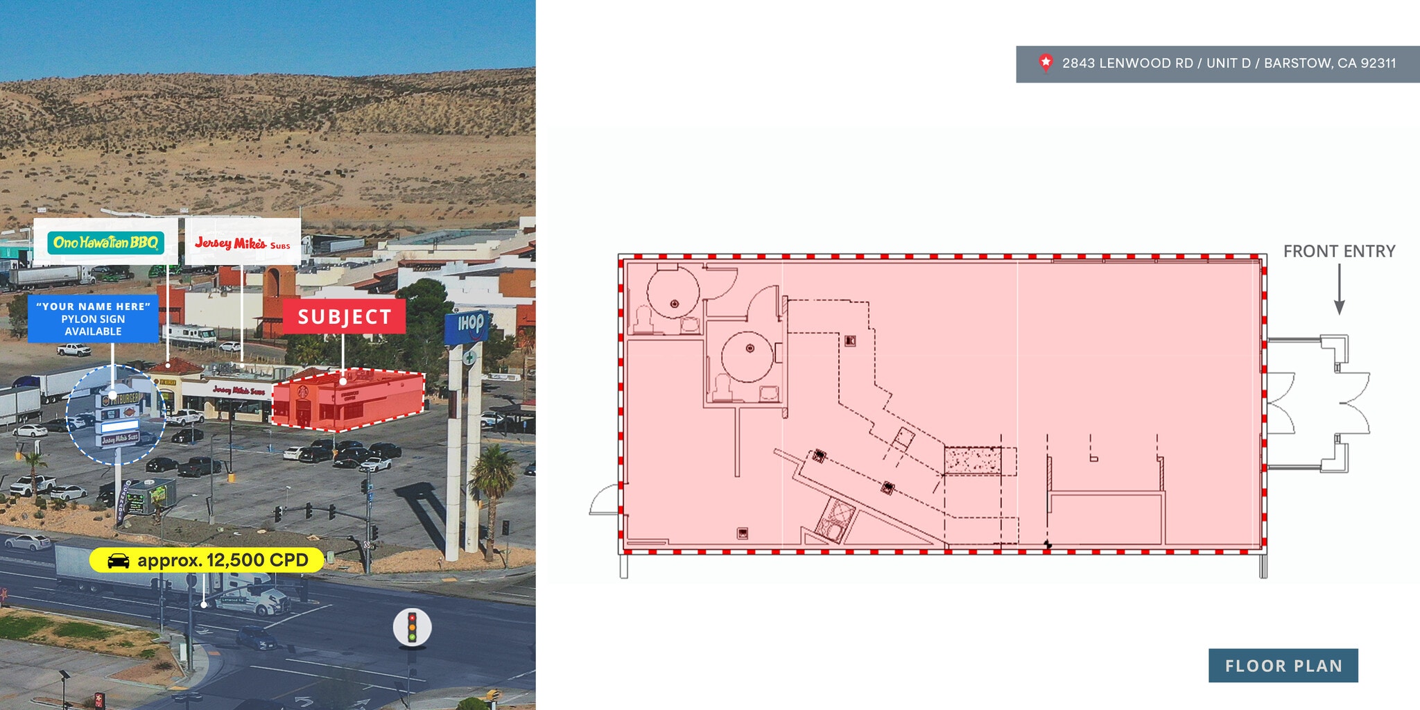 2843 Lenwood Rd, Barstow, CA for lease Interior Photo- Image 1 of 1