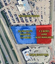 I-35 & W Renfro St, Burleson, TX - AÉRIEN  Vue de la carte